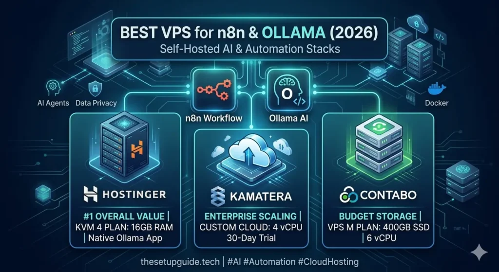 The 3 Best VPS Hostings for Self-Hosted n8n & Ollama Stacks (2026 Guide)